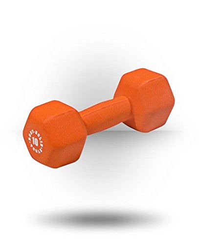 Orange 10Lb Neoprene Dumbbell E1826