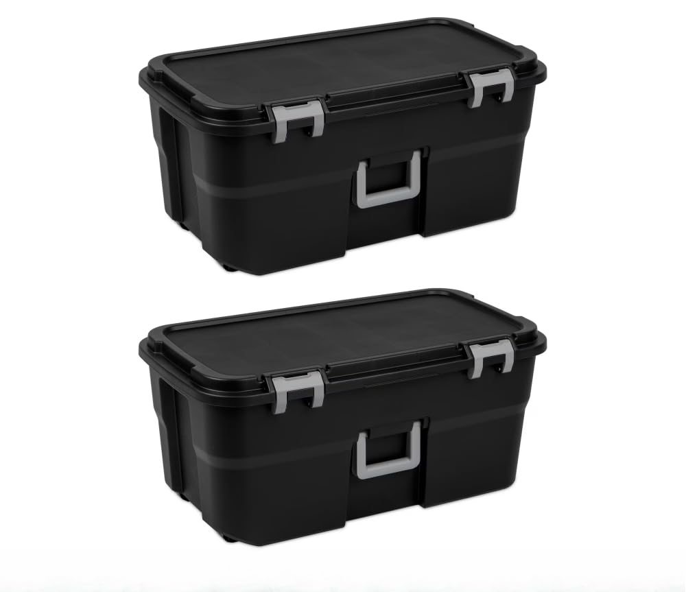 2-Pack 22Gal Wheeled Black Storage O577645