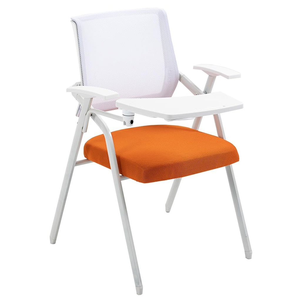Orange Mesh Folding Office Chair with Writing Board A9695