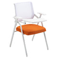 Orange Mesh Folding Office Chair with Writing Board A9695