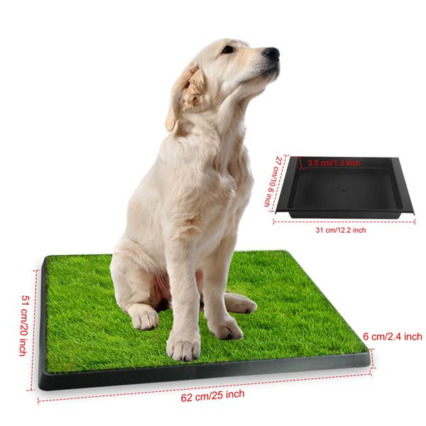 Dog Potty Tray with Artificial Grass X43547