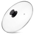 12 Inch Tempered Glass Pan Lid with Silicone Handle J509