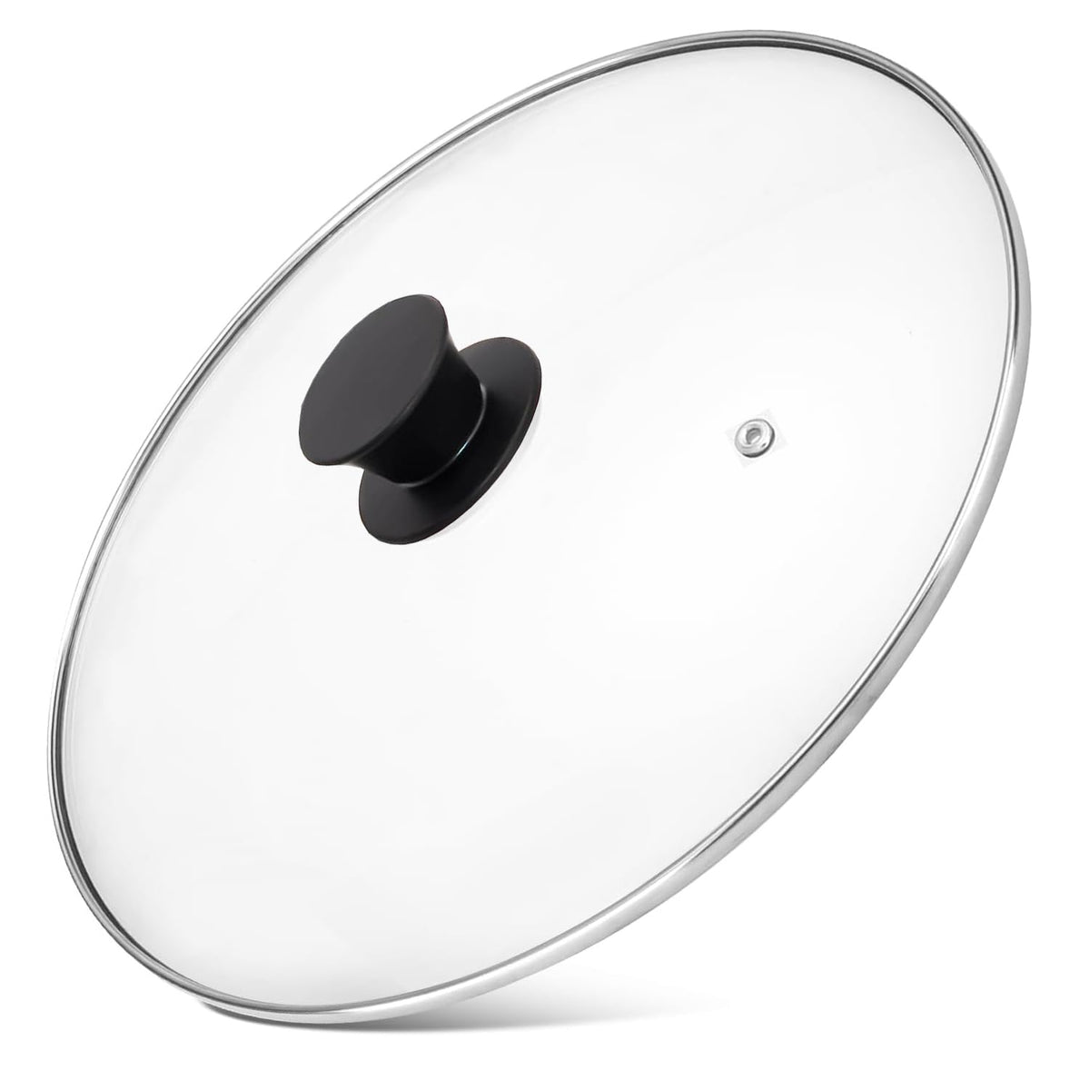 12 Inch Tempered Glass Pan Lid with Silicone Handle J509