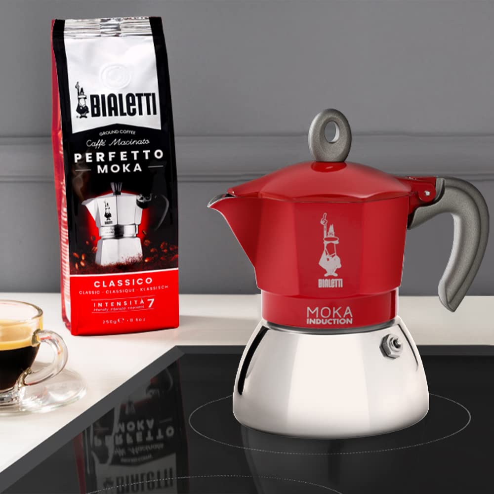 Red 4 Cups Espresso Moka Pot M36629
