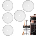 5 Pieces 3 Inch Stainless Steel Reusable French Press Filters T8419