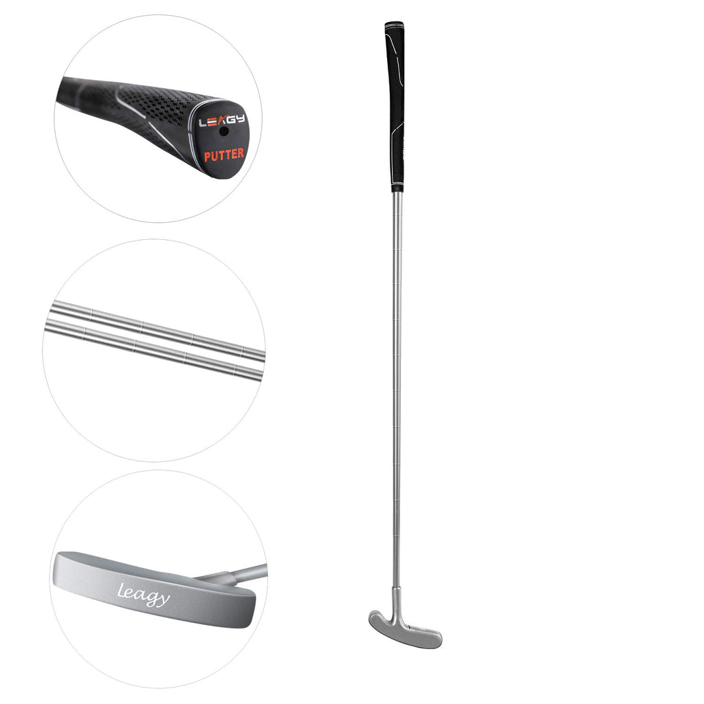 Golf Putter 35" Two-Way Head Rubber Grip Q539
