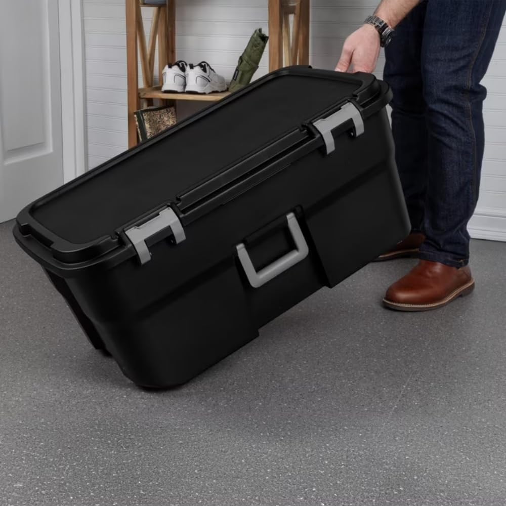 2-Pack 22Gal Wheeled Black Storage O577645