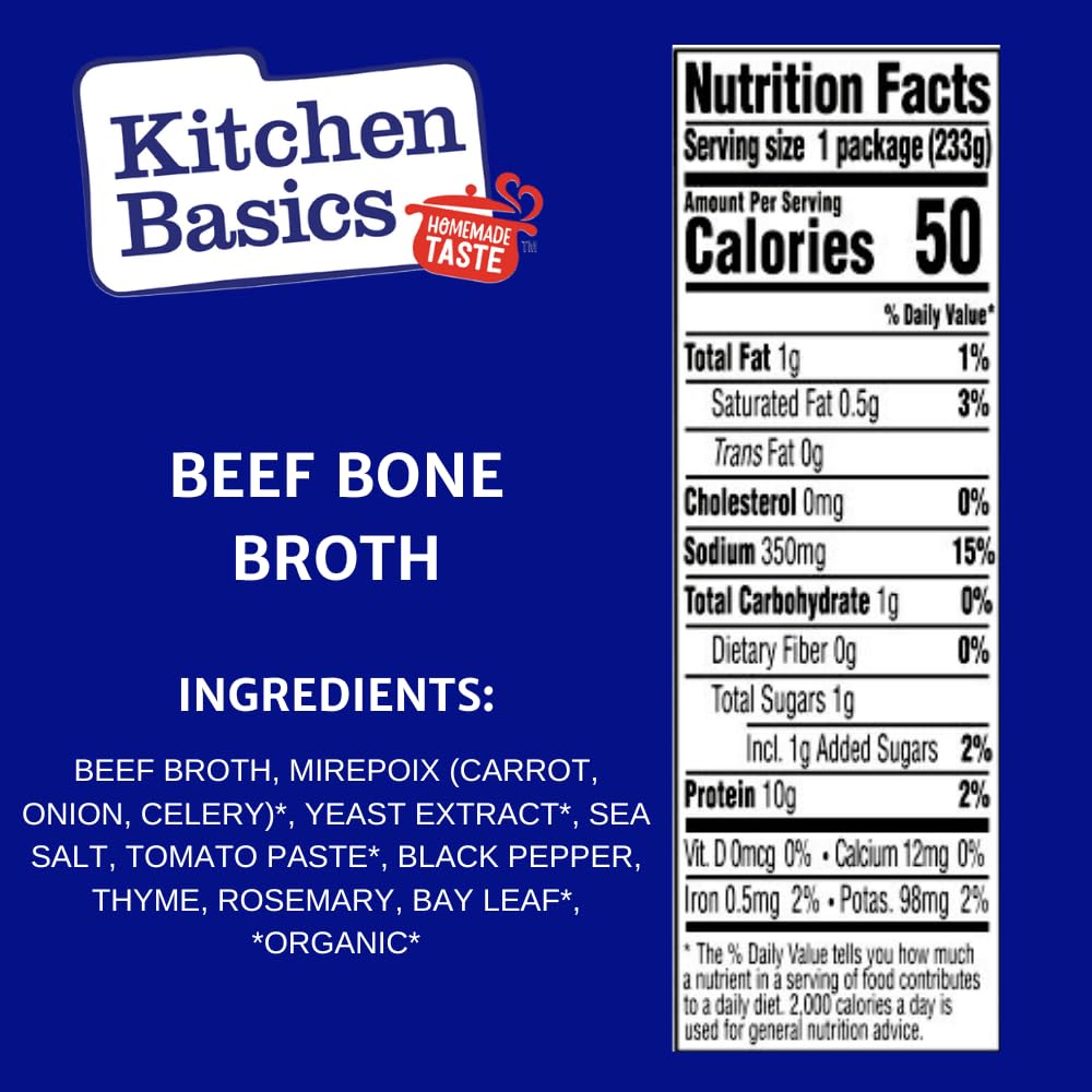 Beef Bone Broth 8.25 oz Carton Pack of 12 V4870