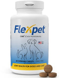 Hip & Joint Supplement for Dogs & Cats with Glucosamine, Collagen, MSM - 60 Tablets X637582
