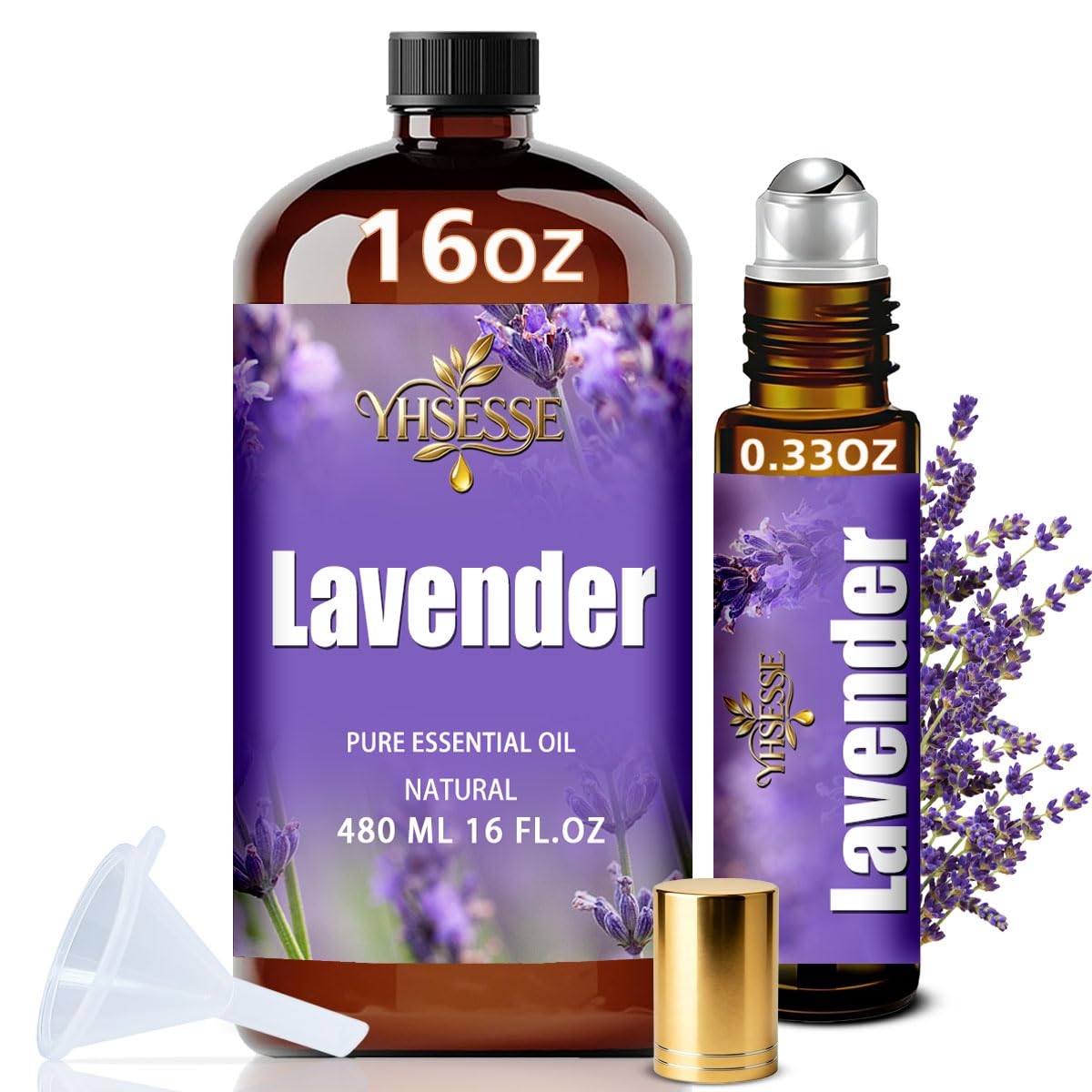 Peppermint and Lavender Essential Oil 4 Fl Oz and 16 Fl Oz A6766
