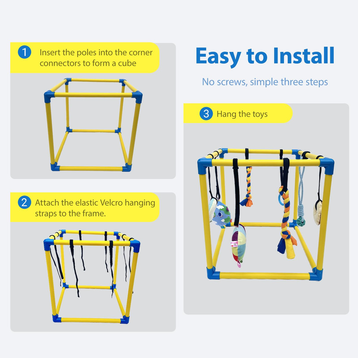 Puppy Play Gym with 8 Hanging Toys Z537