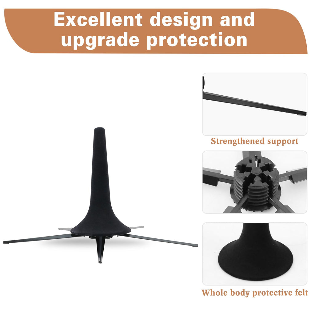 Portable 5 Legs Foldable Trumpet Stand with Cleaning Kit V33623