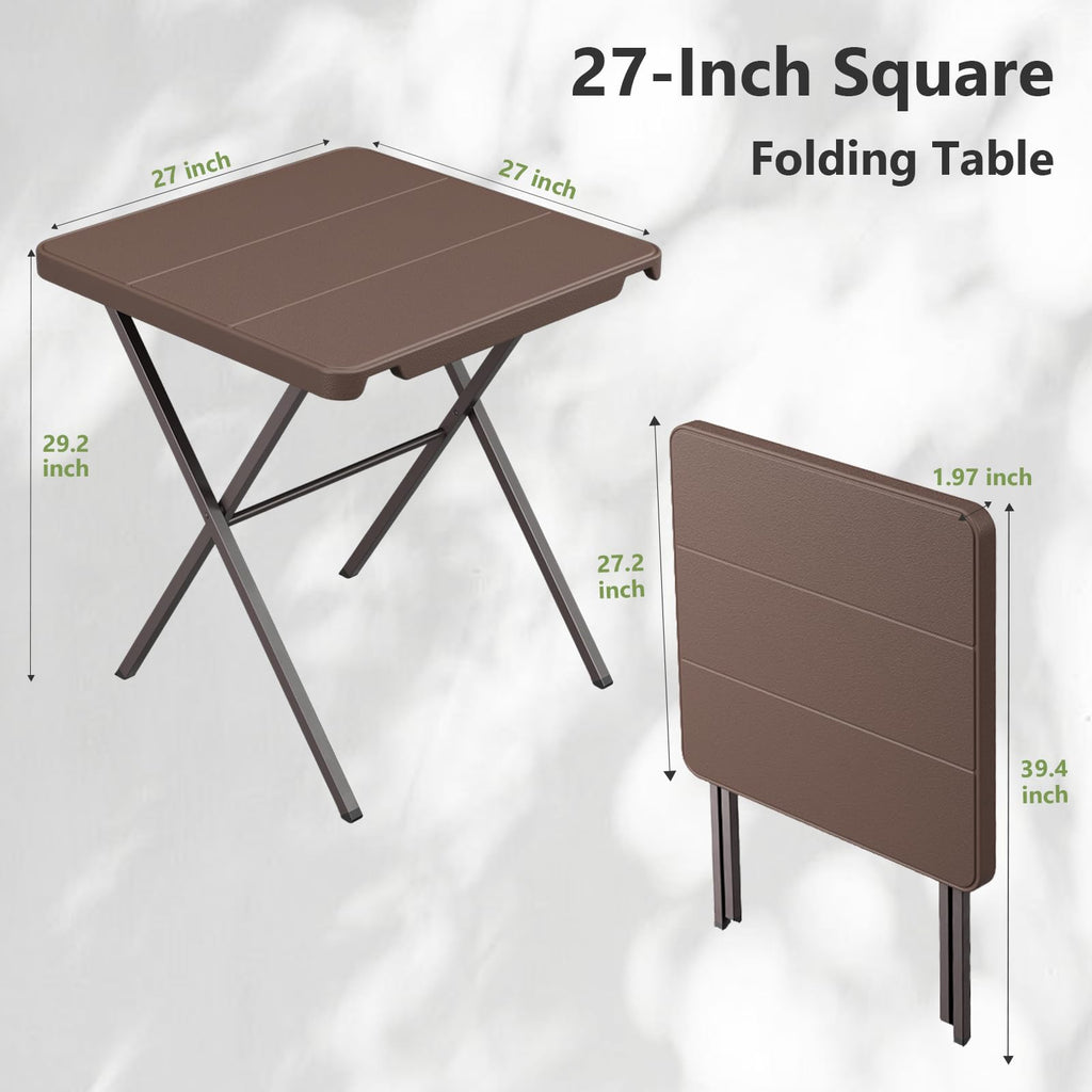 27 Inch Square Folding Table E233