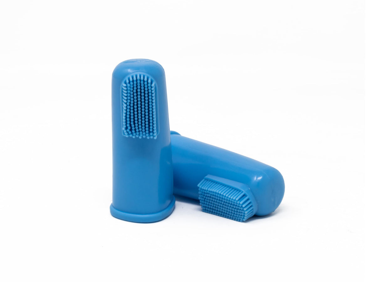 Finger Toothbrush for Pet Set of 2 Blue B853567