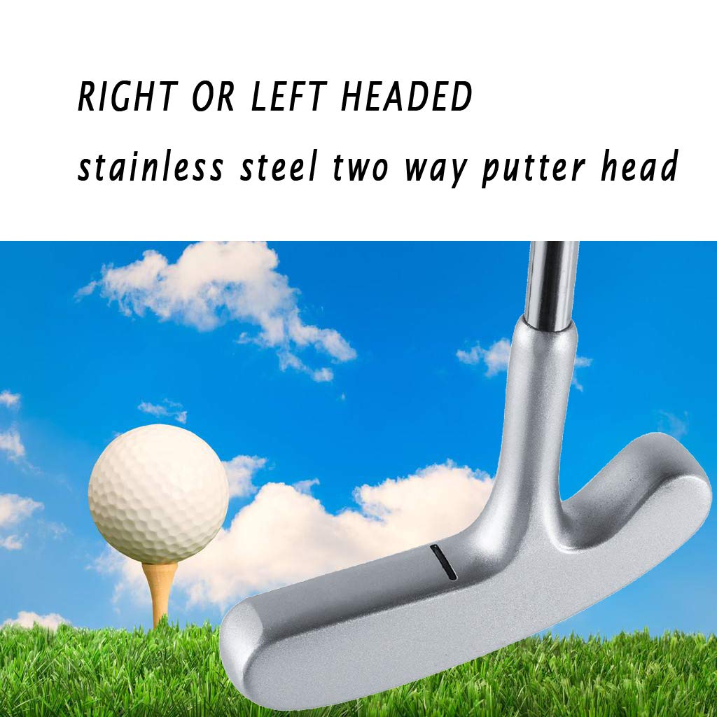 Golf Putter 35" Two-Way Head Rubber Grip Q539