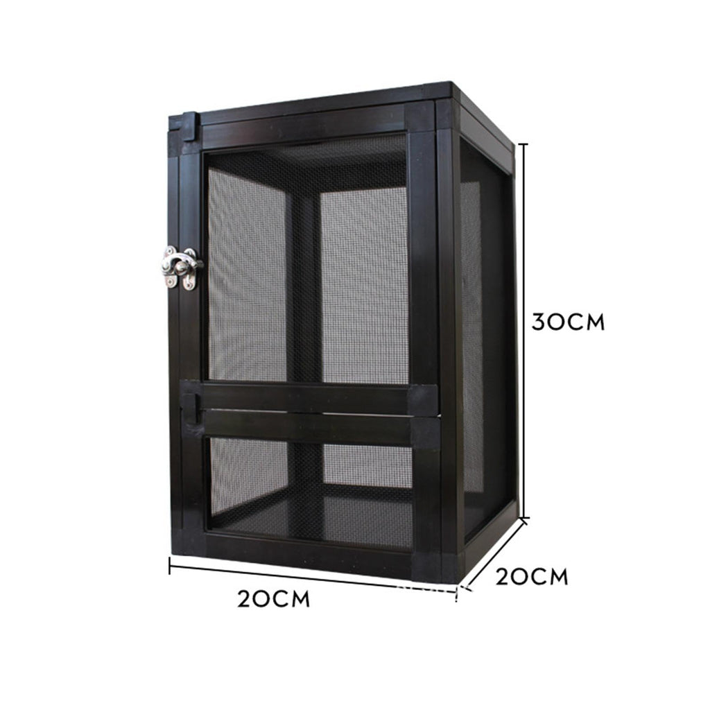 Black Aluminum Alloy Mesh Screen Habitat Cage B51466