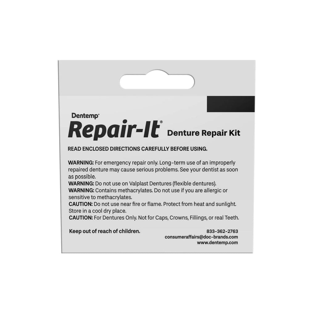 Denture Repair Kit, Zinc Free 1 kit L7697