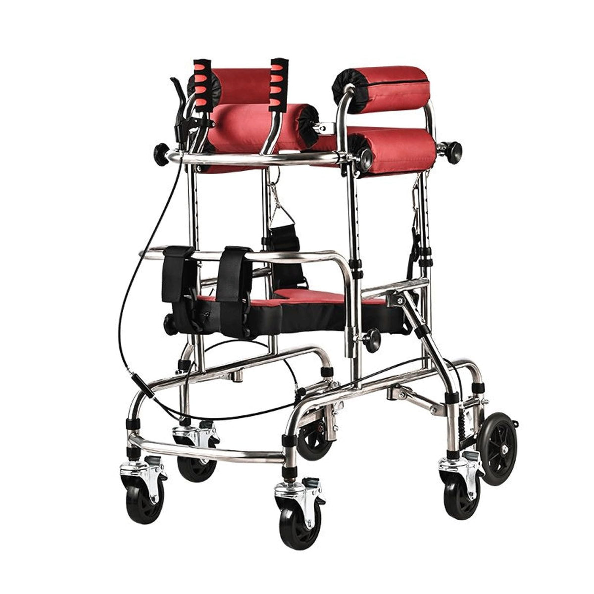 Height Adjustable Kids Upright Walker with Seat L45336