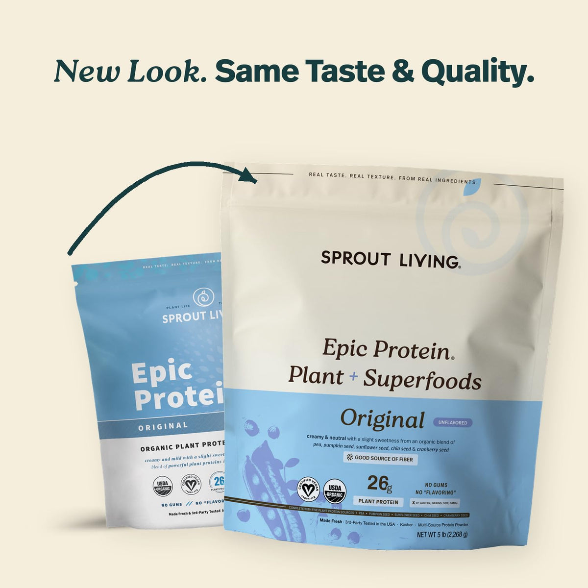 Organic Vegan Plant Based Protein Powder 5 lb W3347