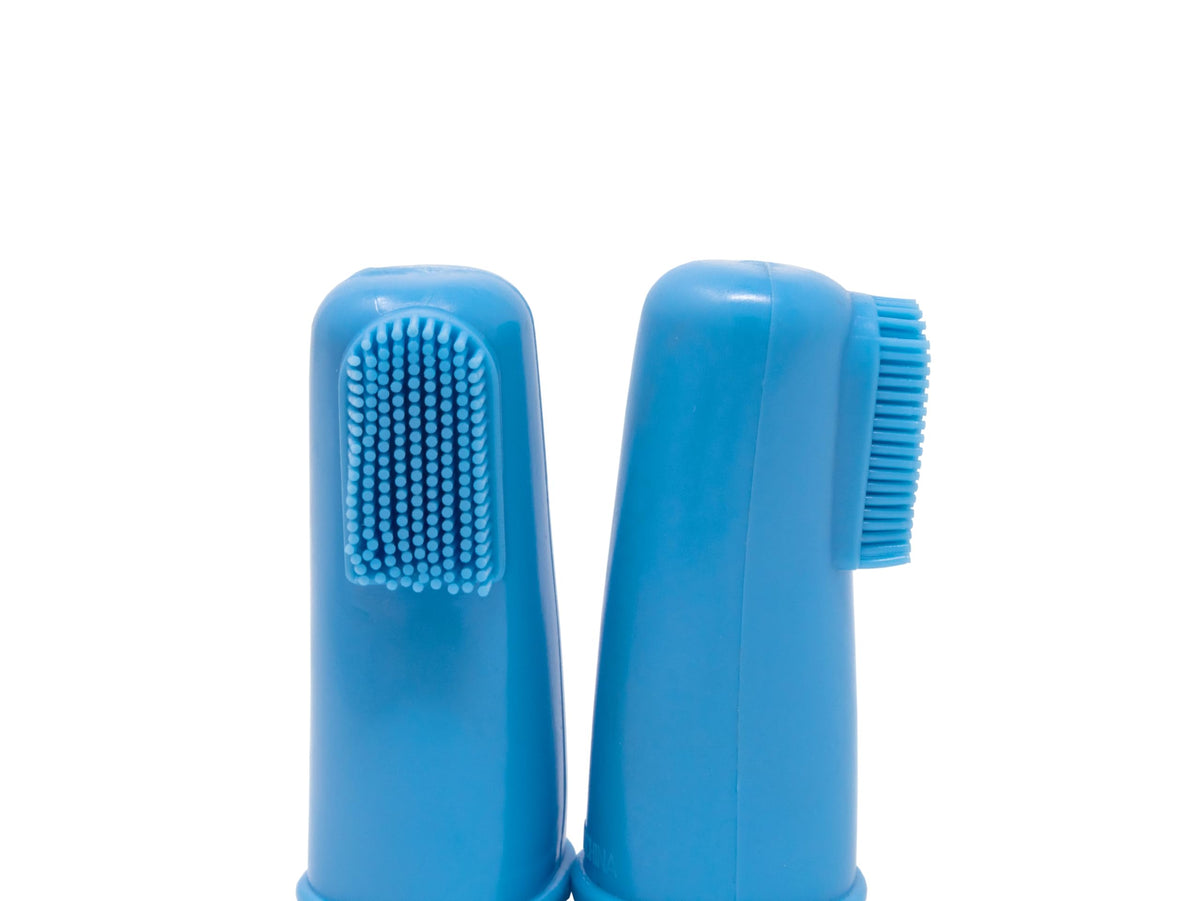 Finger Toothbrush for Pet Set of 2 Blue B853567