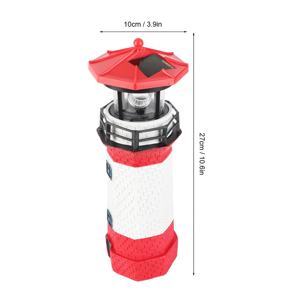 Solar Powered Rotating Lighthouse Decoration Z53727