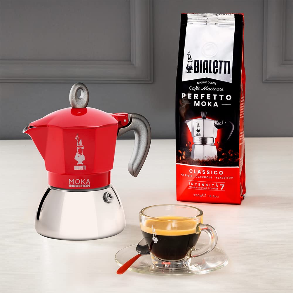 Red 4 Cups Espresso Moka Pot M36629