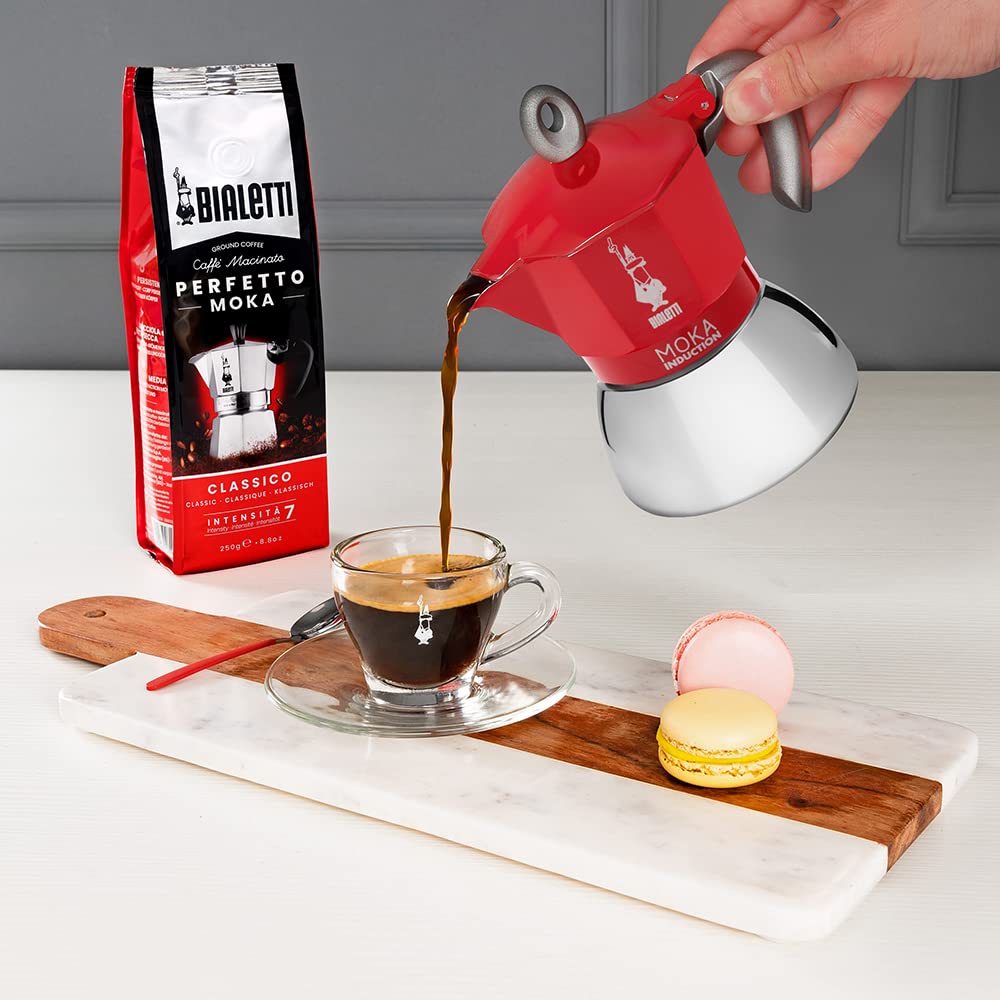 Red 4 Cups Espresso Moka Pot M36629