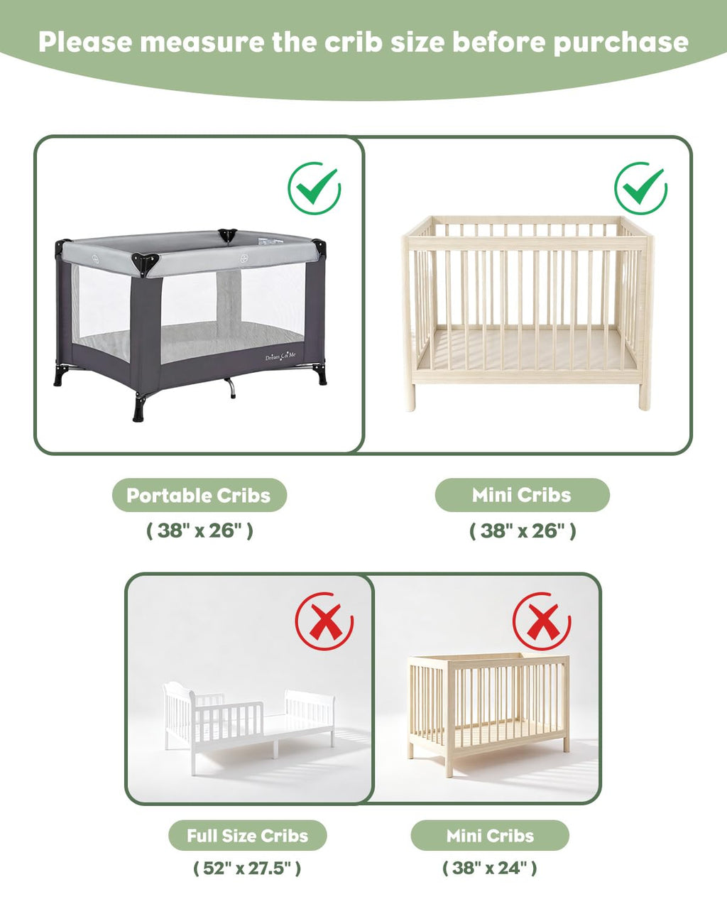 Portable Crib Mattress H5156