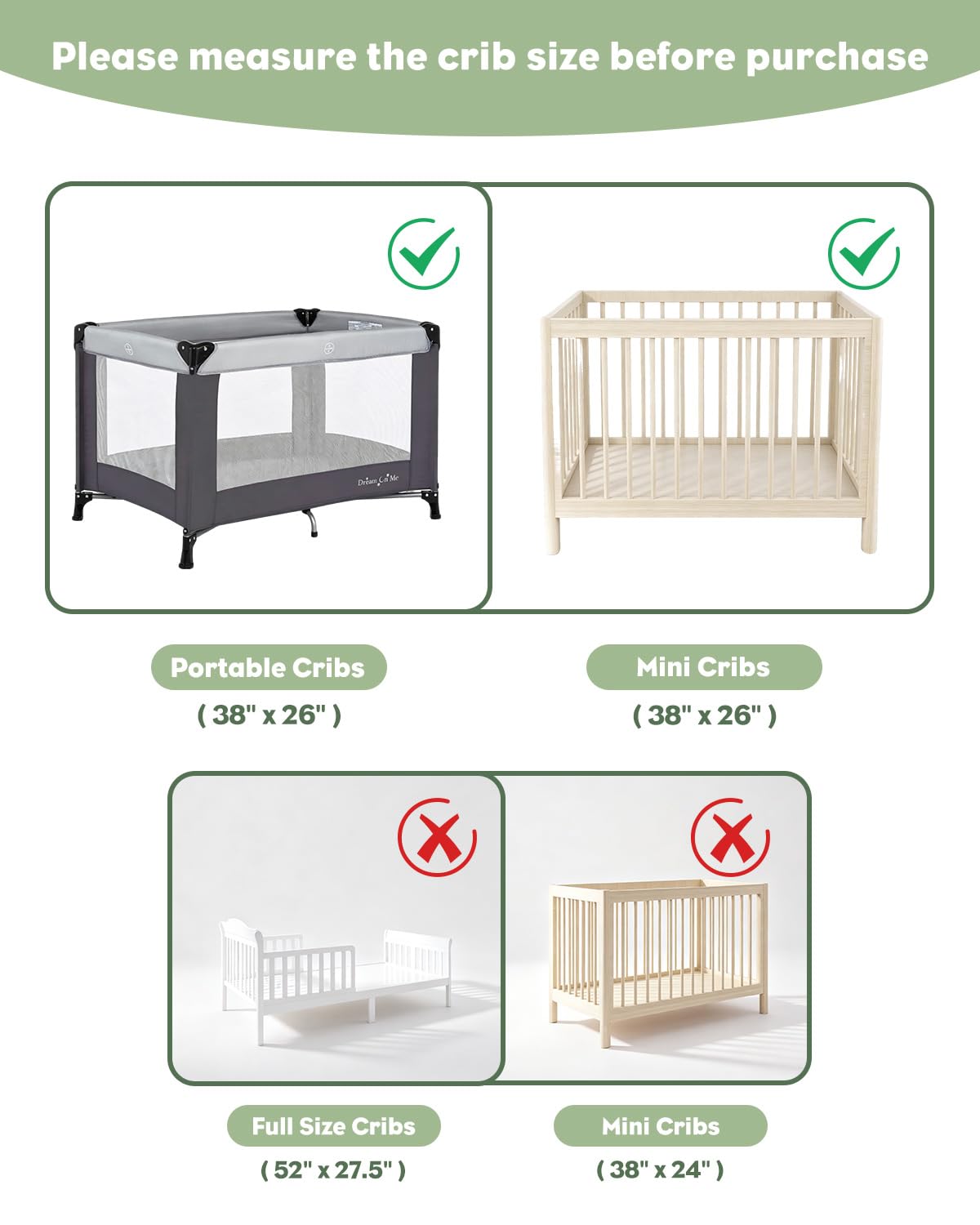 Portable Crib Mattress H5156