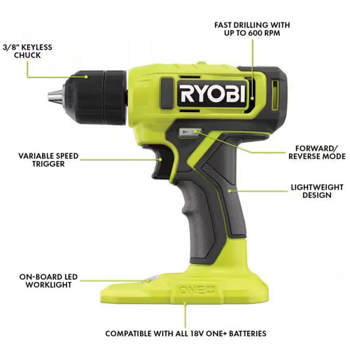 18V Drill/Driver Kit with Battery, Charger & Holster H13958