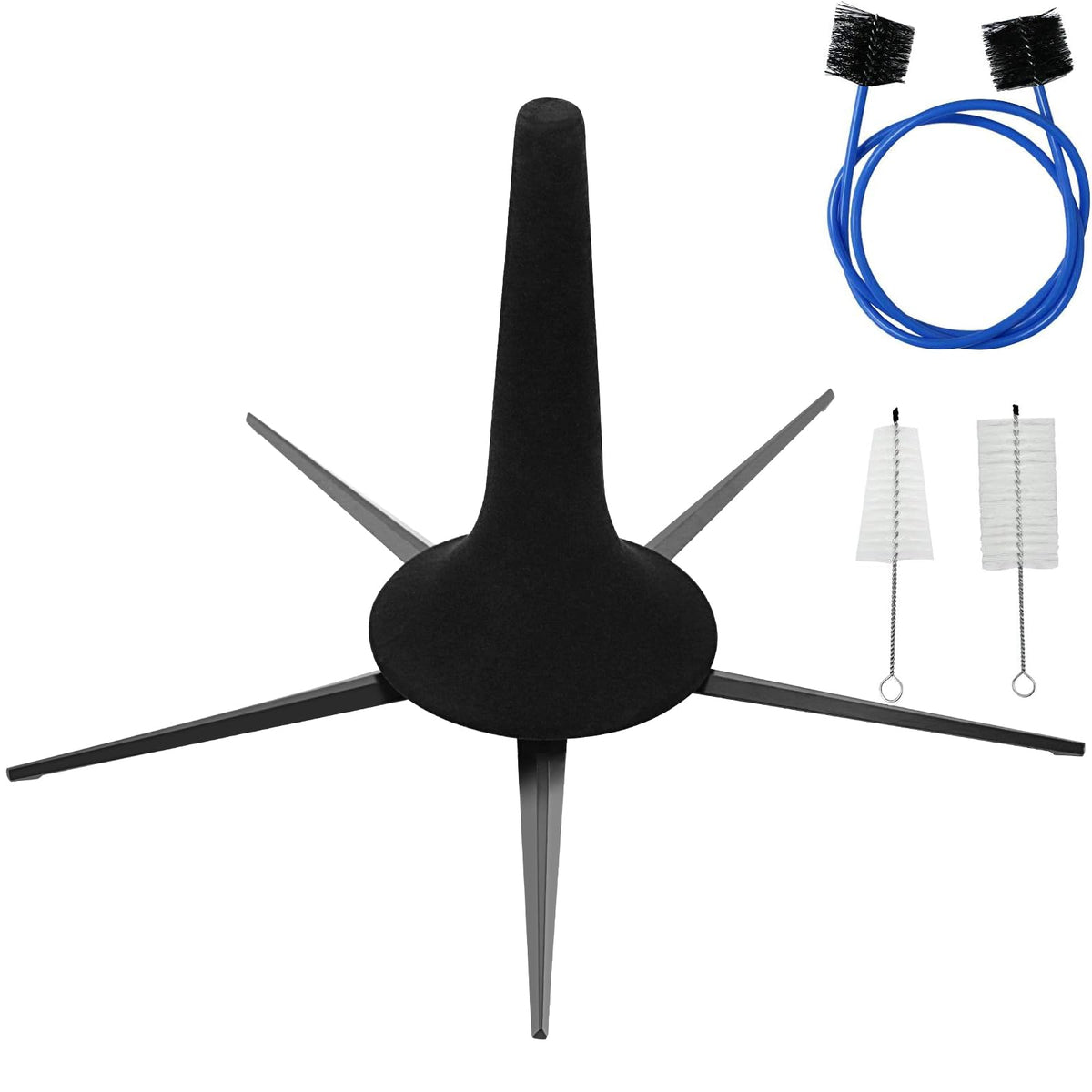 Portable 5 Legs Foldable Trumpet Stand with Cleaning Kit V33623