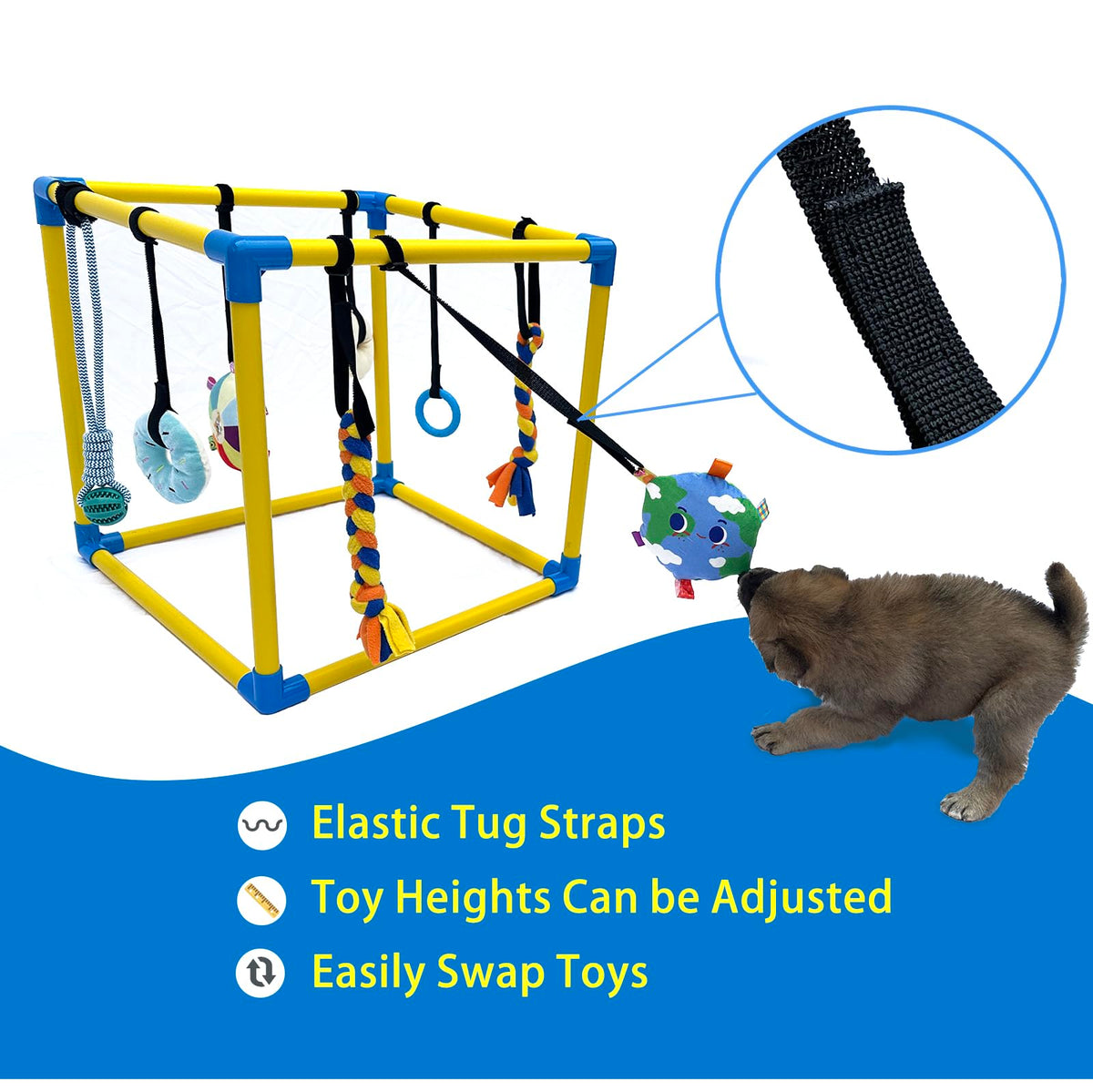 Puppy Play Gym with 8 Hanging Toys Z537