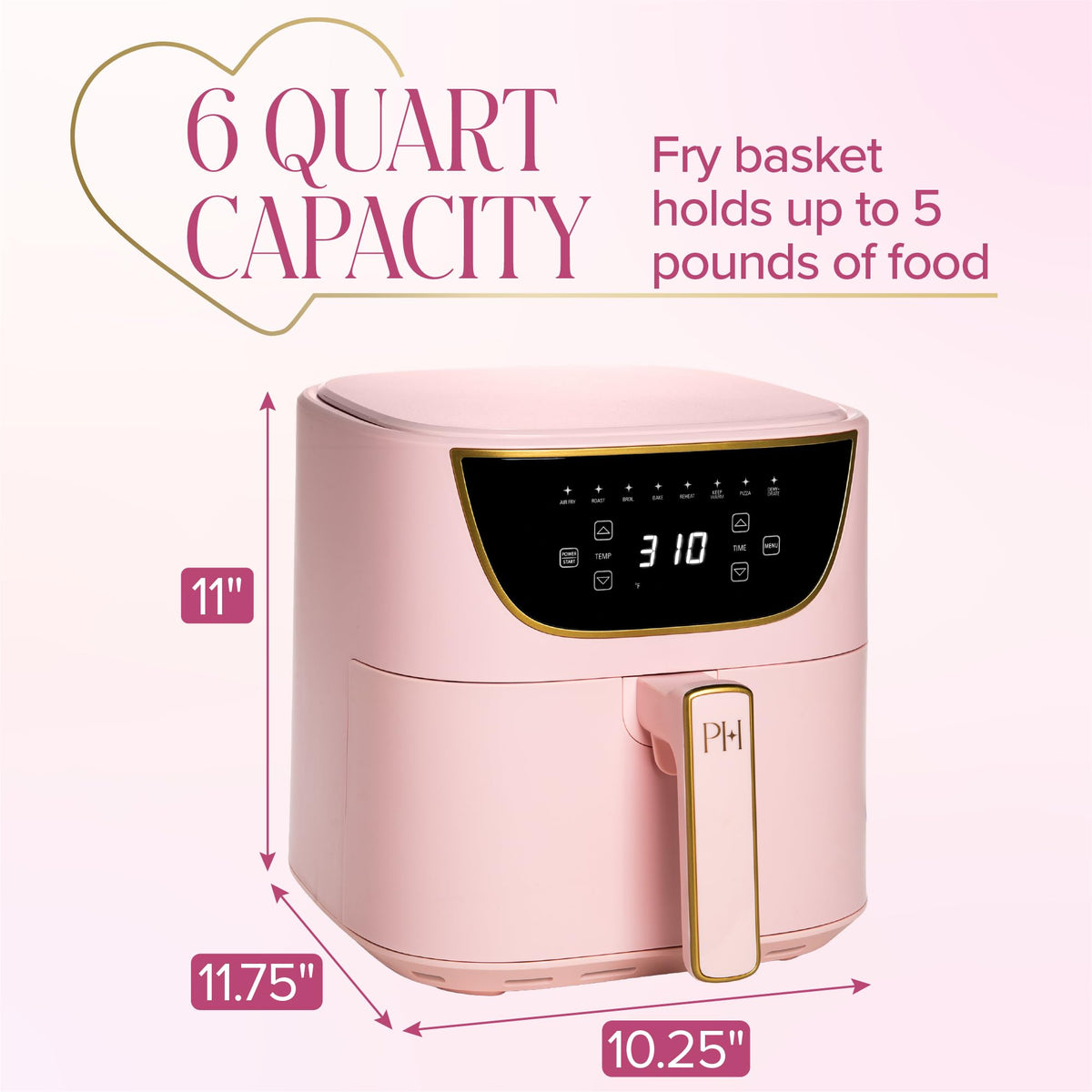 6-Quart Nonstick Air Fryer E8526