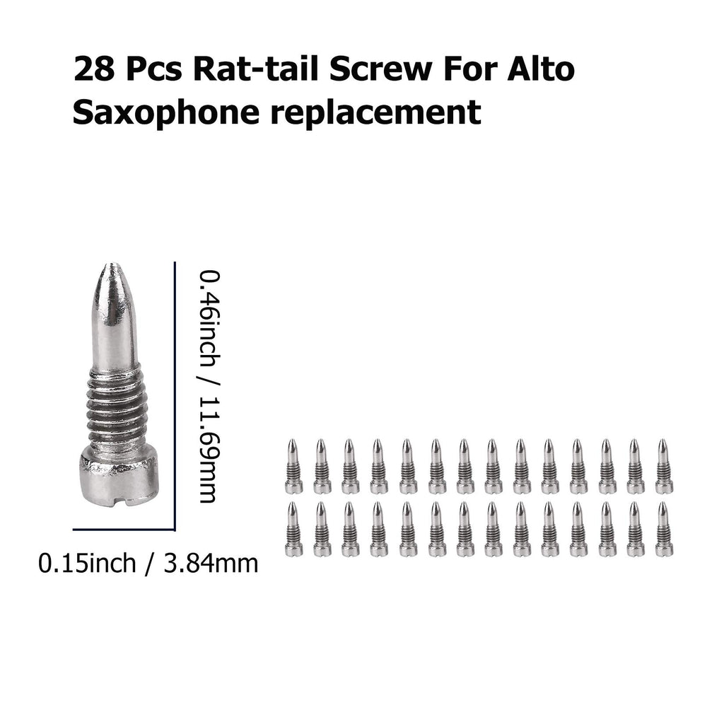 Alto Sax Repair Parts Screws and 25pcs Sax Pads Z334