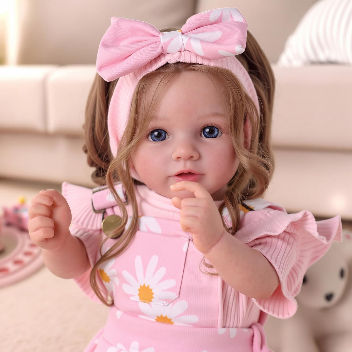 20inch Realistic Reborn Baby Dolls with Poseable Limbs Rooted Hair Y486726