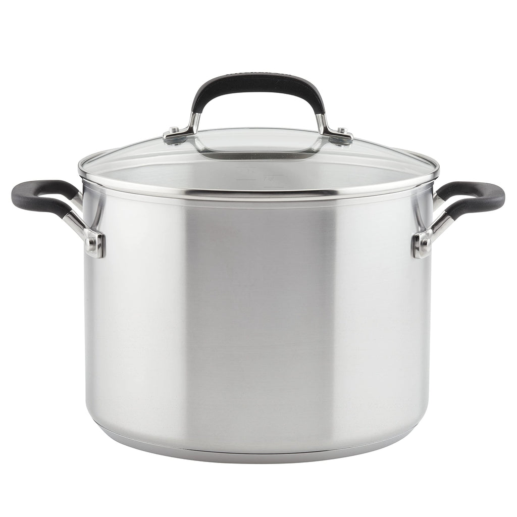 8-Quart Stainless Steel Stock Pot with Lid Y5027