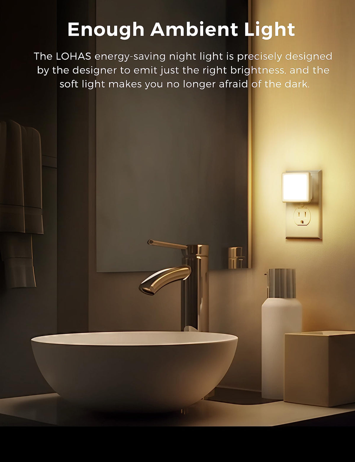 0.3W Plug in Night Lights 2-Pack Y657
