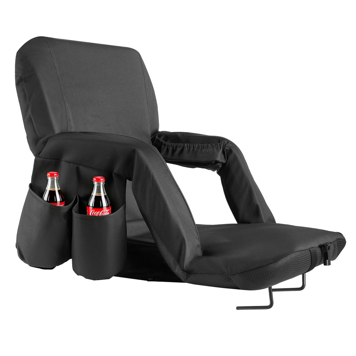 6 Adjustable Angle Padded Stadium Seat with Armrest M726433
