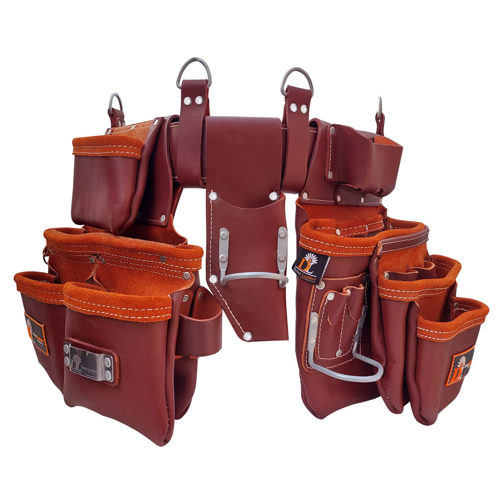 Leather Tool Belt with 27 Pockets D283