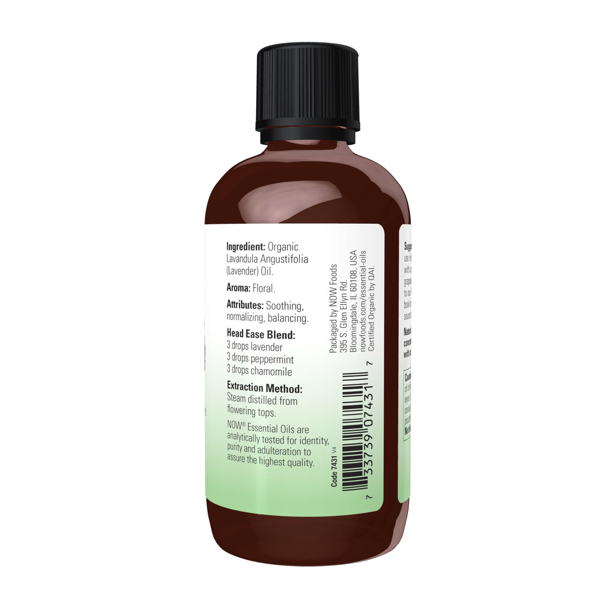 Organic Lavender Steam Distilled Essential Oil 4 fl. oz D812408