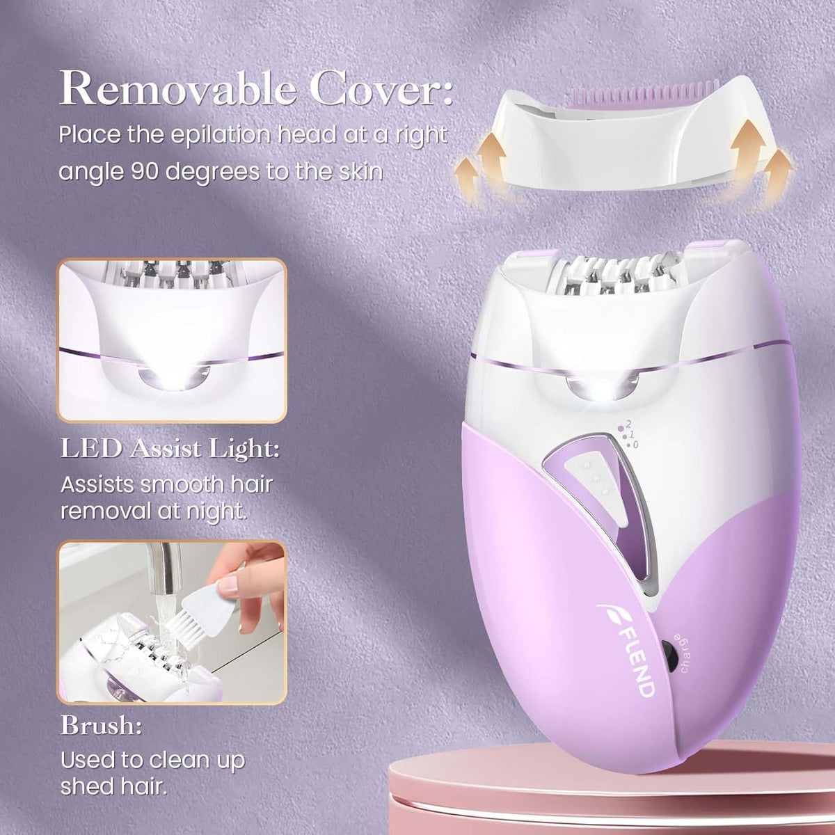 2-Speed Adjustable Epilator with 36 Tweezers T482731