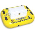 Yellow Inflatable Tube Float with Grab Handles and Cupholders C710