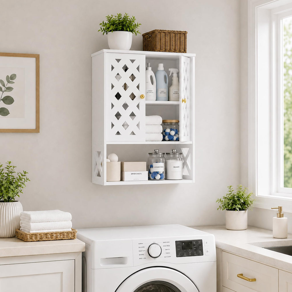 Bathroom Medicine Cabinet with 2 Doors E467