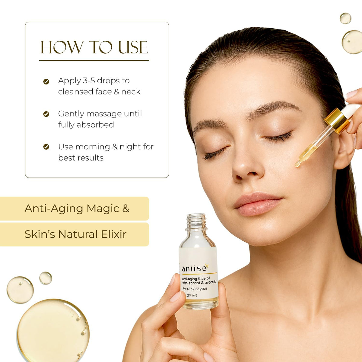 Moisturizing Face Oil with Apricot and Avocado 1 oz B50951