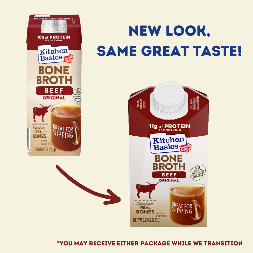 Beef Bone Broth 8.25 oz Carton Pack of 12 V4870