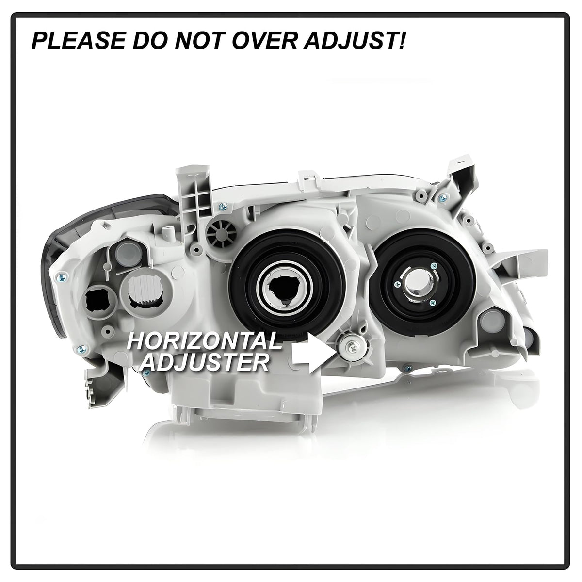 Headlights Assembly for 2007 2008 2009 Toyota Camry Chrome Housing Clear Lens D24418