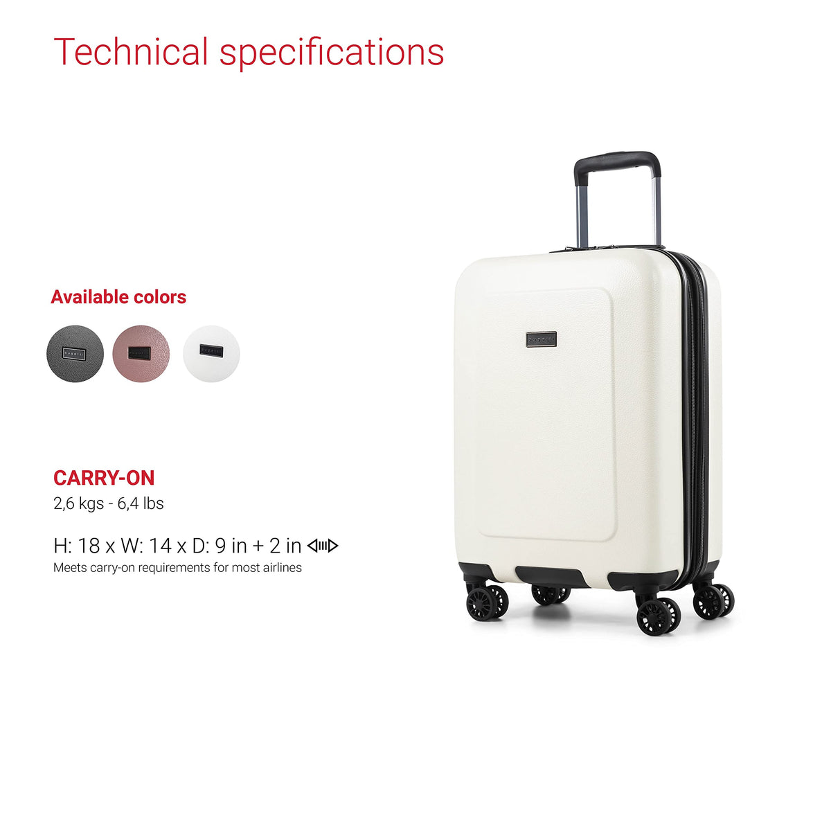 20 Inch Hard Shell Expandable Spinner Suitcase F913