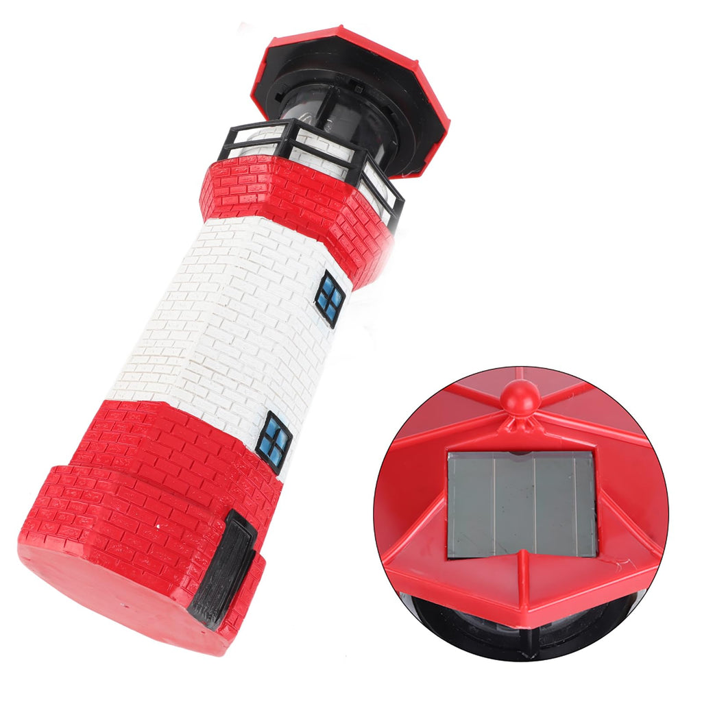 Solar Powered Rotating Lighthouse Decoration Z53727