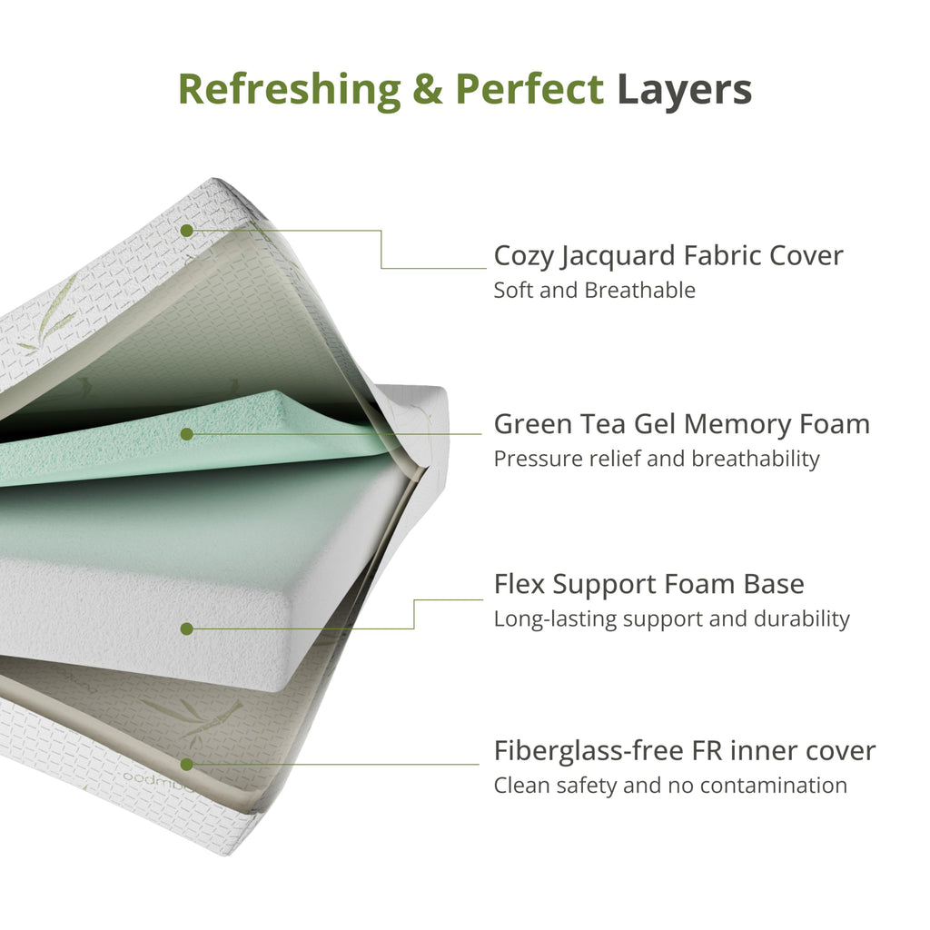 Full Size 8 Inch Medium Firm Memory Foam Mattress W486