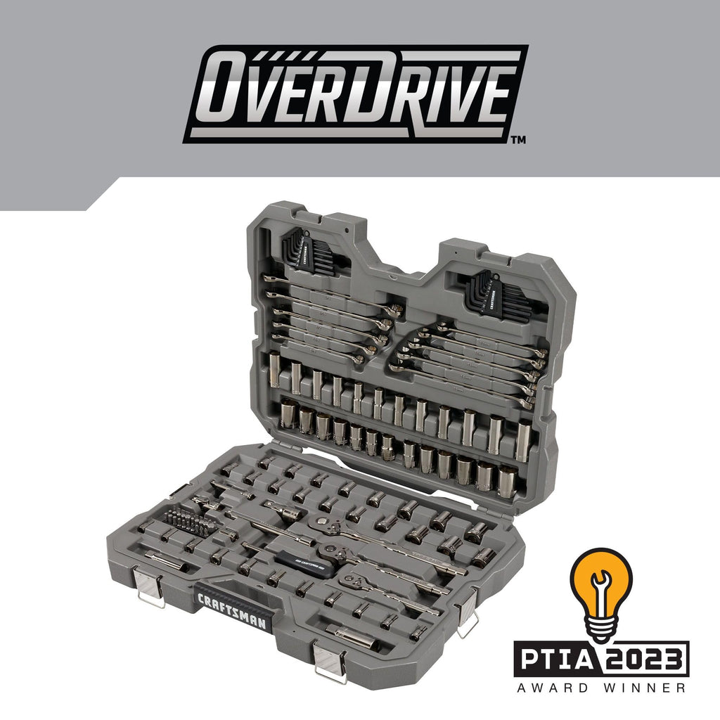 121-Piece Gunmetal Chrome Mechanics Tool Set with Hard Case S587